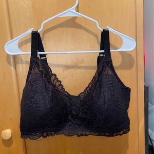 Black Lace Bra